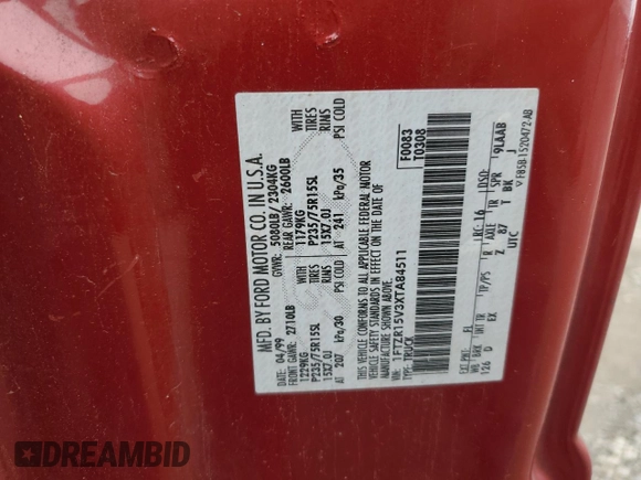 1999 Ford Ranger XL z VIN 1FTZR15V3XTA84511, wystawiony jako Copart lot #57295265 z przebiegiem 207 550 mil mil oraz Czysty tytuł • Clean title. Historia ofert i sprzedaży dostępna na DreamBid. Obrazek 12.