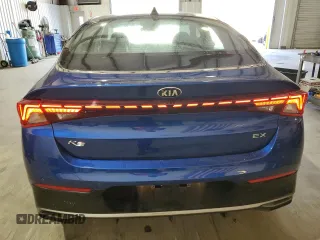 2021 Kia K5 EX with VIN 5XXG34J21MG005953, listed as a Copart auction lot 49894405 with 47,400 mi miles and Salvage Title. Bid and sale history available at carsss.com. Image 6.