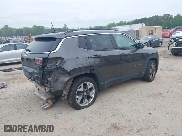 2020 Jeep Compass Limited with VIN 3C4NJCCB0LT128635, listed as a IAAI auction lot 42085121 with 166,511 mi miles and . Bid and sale history available at DreamBid. Image 4.