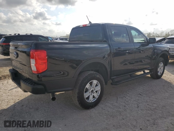 2024 Ford Ranger XL with VIN 1FTER4BH3RLE15041, listed as a Copart auction lot 80215054 with 3,313 mi miles and Salvage Title. Bid and sale history available at carsss.com. Image 3.