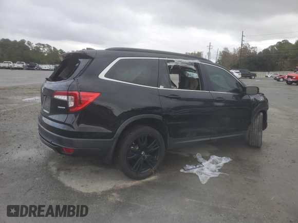 2021 Honda Pilot Special Edition with VIN 5FNYF5H26MB018689, listed as a Copart auction lot 84893534 with Not Provided miles and Non Repairable. Bid and sale history available at DreamBid. Image 3.