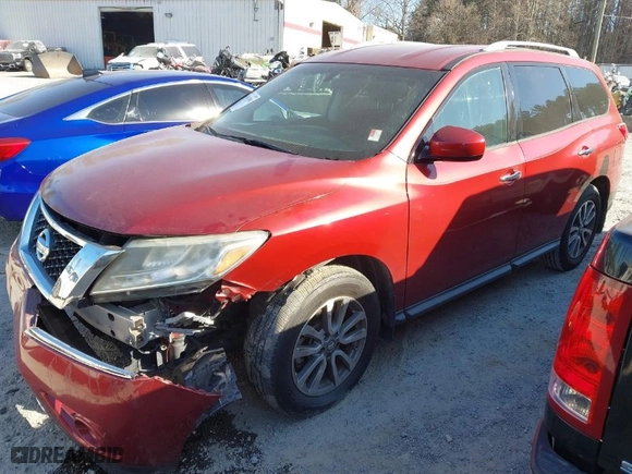 2013 Nissan Pathfinder SL with VIN 5N1AR2MN7DC684430, listed as a IAAI auction lot 41687480 with 178,604 mi miles. Bid and sale history available at carsss.com. Image 2.