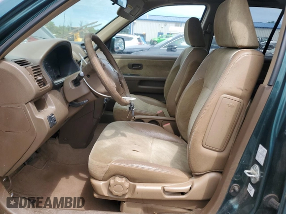 2002 Honda CR-V EX with VIN JHLRD78812C028697, listed as a Copart auction lot 65369455 with 129,041 mi miles and Salvage title. Bid and sale history available at DreamBid. Image 7.