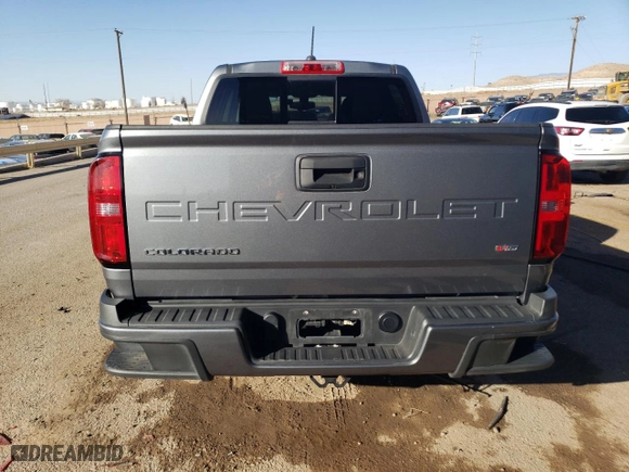 2022 Chevrolet Colorado 2WD LT with VIN 1GCGSCEN6N1227709, listed as a Copart auction lot 47076305 with 50,938 mi miles and Salvage Title. Bid and sale history available at carsss.com. Image 6.