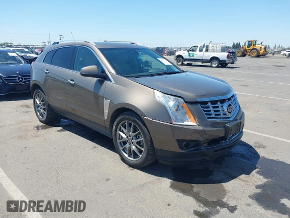 2015 Cadillac SRX Performance Collection with VIN 3GYFNFE35FS569682, listed as a IAAI auction lot 42322229 with 124,365 mi miles and . Bid and sale history available at DreamBid. Image 1.