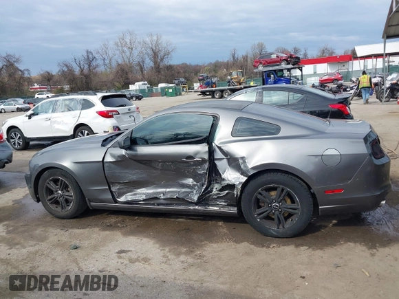 2014 Ford Mustang V6 with VIN 1ZVBP8AM1E5277123, listed as a IAAI auction lot 41917529 with 121,631 mi miles. Bid and sale history available at carsss.com. Image 14.