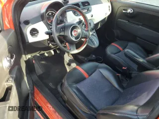 2015 FIAT 500e with VIN 3C3CFFGE5FT598098, listed as a Copart auction lot 43795935 with 73,752 mi miles and Salvage Title. Bid and sale history available at carsss.com. Image 8.