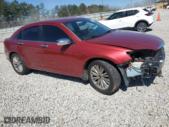 2011 Chrysler 200 Limited with VIN 1C3BC2FB3BN594937, listed as a Copart auction lot 48230555 with 158,382 mi miles and Salvage Title. Bid and sale history available at carsss.com. Image 4.