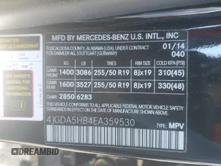 2014 Mercedes-Benz M 350 with VIN 4JGDA5HB4EA359530, listed as a Copart auction lot 47174455 with 142,136 mi miles and Salvage Title. Bid and sale history available at carsss.com. Image 13.