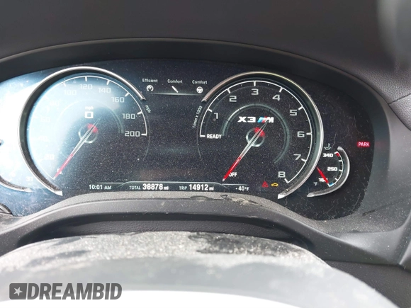 2020 BMW X3 M z VIN 5YMTS0C02L9B29984, wystawiony jako IAAI lot #41655102 z przebiegiem 38 878 mil mil oraz . Historia ofert i sprzedaży dostępna na DreamBid. Obrazek 7.