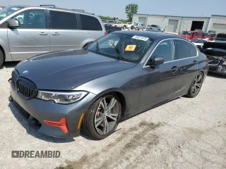 2019 BMW 3 Series 330i with VIN WBA5R1C56KAK11335, listed as a Copart auction lot 59821075 with Not provided miles and Salvage title. Bid and sale history available at DreamBid. Image 1.