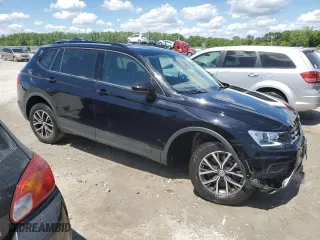 2021 Volkswagen Tiguan S with VIN 3VV1B7AX3MM025109, listed as a Copart auction lot 55198384 with 44,558 mi miles and Salvage Title. Bid and sale history available at carsss.com. Image 4.