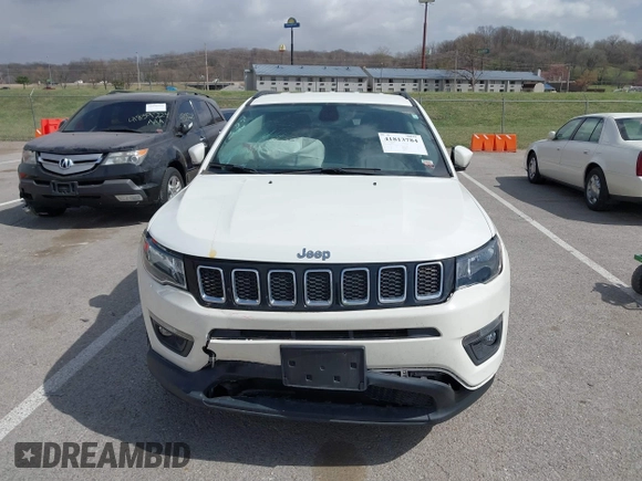 2021 Jeep Compass Latitude with VIN 3C4NJCBB7MT580777, listed as a IAAI auction lot 41813784 with 41,326 mi miles and . Bid and sale history available at DreamBid. Image 12.