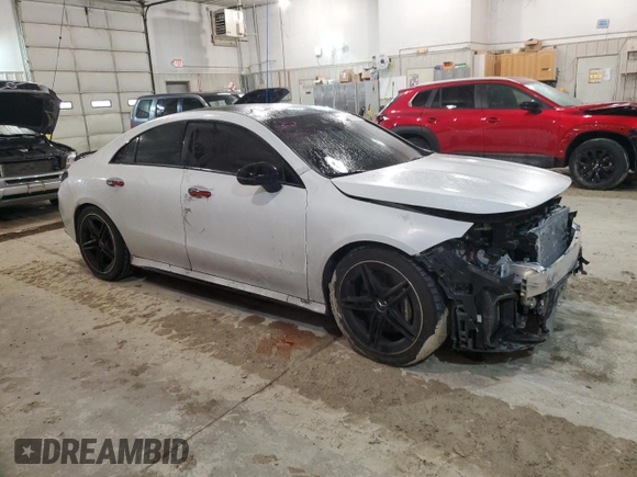 2020 Mercedes-Benz CLA 45 AMG with VIN W1K5J5DB5LN084647, listed as a Copart auction lot 85889624 with 59,684 mi miles and Salvage Title. Bid and sale history available at DreamBid. Image 4.