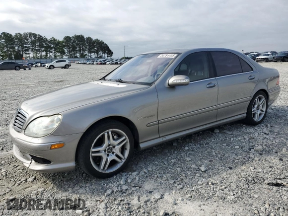 2005 Mercedes-Benz S 55 AMG with VIN WDBNG74J15A455422, listed as a Copart auction lot 54791415 with 144,796 mi miles and Clean Title. Bid and sale history available at DreamBid. Image 1.