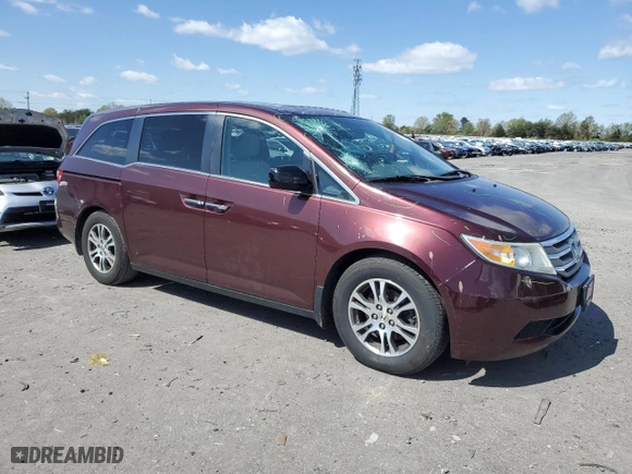 2013 Honda Odyssey EX-L with VIN 5FNRL5H60DB013634, listed as a Copart auction lot 51920635 with 176,440 mi miles and Clean Title. Bid and sale history available at carsss.com. Image 4.