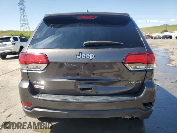 2021 Jeep Grand Cherokee Laredo X with VIN 1C4RJFAG4MC684476, listed as a Copart auction lot 57893135 with 20,056 mi miles and Salvage title. Bid and sale history available at DreamBid. Image 6.