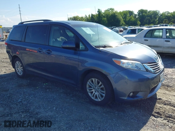 2014 Toyota Sienna XLE with VIN 5TDYK3DC9ES526117, listed as a IAAI auction lot 42247546 with 119,096 mi miles and . Bid and sale history available at DreamBid. Image 1.
