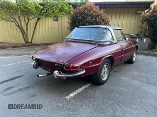 1969 Alfa Romeo Spider z VIN AR1481093, wystawiony jako Copart lot #55366765 z przebiegiem 94 213 mil mil oraz Czysty tytuł • Clean title. Historia ofert i sprzedaży dostępna na DreamBid. Obrazek 4.