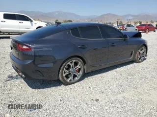 2021 Kia Stinger GT with VIN KNAE35LC6M6091744, listed as a Copart auction lot 69043364 with 44,319 mi miles and Salvage Title. Bid and sale history available at DreamBid. Image 3.