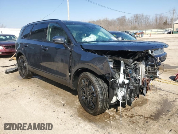2022 Kia Telluride EX with VIN 5XYP3DHC5NG314546, listed as a Copart auction lot 49119535 with 22,107 mi miles and Salvage Title. Bid and sale history available at carsss.com. Image 4.