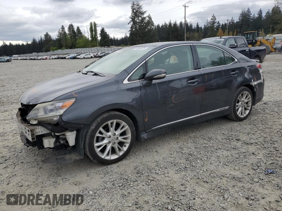 2010 Lexus HS 250h with VIN JTHBB1BA0A2025306, listed as a Copart auction lot 54450975 with 95,316 mi miles and Salvage Title. Bid and sale history available at DreamBid. Image 1.