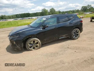 2021 Chevrolet Blazer RS with VIN 3GNKBKRS3MS507404, listed as a Copart auction lot 60249645 with 85,869 mi miles and Salvage title. Bid and sale history available at DreamBid. Image 1.
