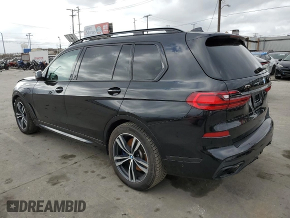 2020 BMW X7 M50i z VIN 5UXCX6C04L9B99921, wystawiony jako Copart lot #56665755 z przebiegiem 63 328 mil mil oraz Szkoda całkowita • Salvage title. Historia ofert i sprzedaży dostępna na DreamBid. Obrazek 2.