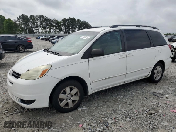 2004 Toyota Sienna CE with VIN 5TDZA23C54S135144, listed as a Copart auction lot 54695035 with 187,823 mi miles and Clean Title. Bid and sale history available at carsss.com. Image 1.
