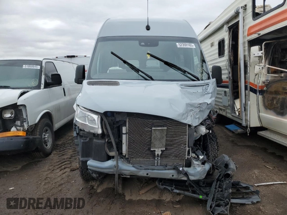 2021 Mercedes-Benz Sprinter Cargo with VIN W1W4ECHY3MT067912, listed as a Copart auction lot 52359165 with Not Provided miles and Salvage Title. Bid and sale history available at carsss.com. Image 5.