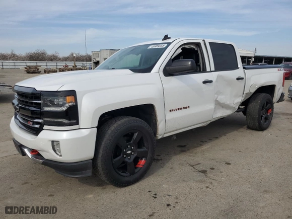 2018 Chevrolet Silverado 1500 LTZ with VIN 3GCUKSEC6JG551377, listed as a Copart auction lot 45609255 with 62,480 mi miles and Salvage Title. Bid and sale history available at carsss.com. Image 1.