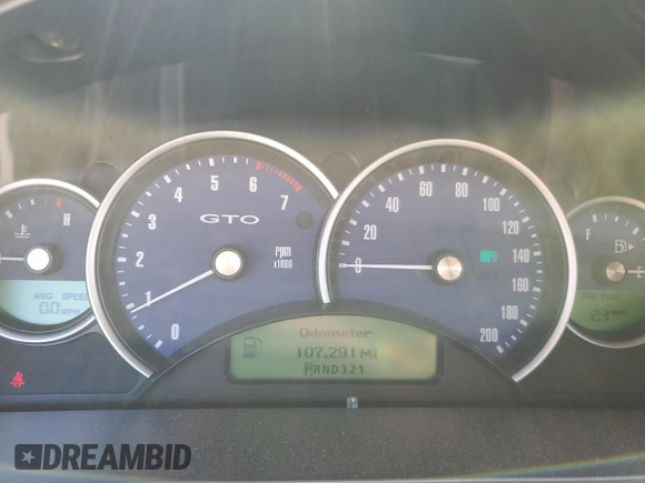 2004 Pontiac GTO with VIN 6G2VX12GX4L287389, listed as a Copart auction lot 57881874 with 107,291 mi miles and Salvage Title. Bid and sale history available at DreamBid. Image 9.