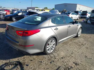 2014 Kia Optima SXL Turbo with VIN 5XXGR4A65EG327515, listed as a IAAI auction lot 41876799 with 115,533 mi miles and . Bid and sale history available at DreamBid. Image 4.