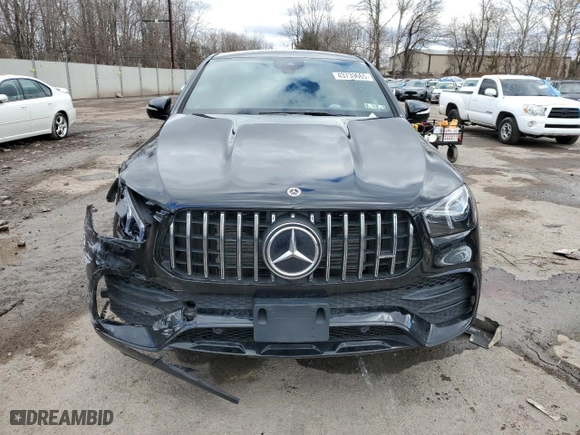 2021 Mercedes-Benz GLE with VIN 4JGFD6BBXMA539074, listed as a Copart auction lot 45565585 with 27,913 mi miles and Salvage Title. Bid and sale history available at carsss.com. Image 5.