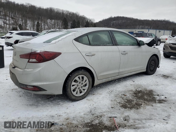 2019 Hyundai Elantra SE with VIN 5NPD74LFXKH419550, listed as a Copart auction lot 87069444 with 49,507 mi miles and Salvage Title. Bid and sale history available at DreamBid. Image 3.