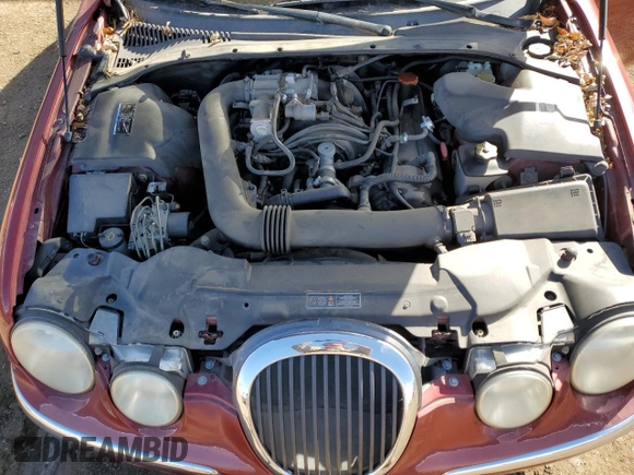 2000 Jaguar S-Type V8 with VIN SAJDA01D6YGL58384, listed as a Copart auction lot 46872315 with 105,274 mi miles and Salvage Title. Bid and sale history available at DreamBid. Image 13.