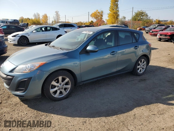 2011 Mazda 3 GX with VIN JM1BL1KF1B1466881, listed as a Copart auction lot 77143494 with 110,394 mi miles and Salvage Title. Bid and sale history available at carsss.com. Image 1.