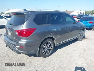 2020 Nissan Pathfinder Platinum with VIN 5N1DR2DM9LC605276, listed as a IAAI auction lot 41814464 with 78,249 mi miles. Bid and sale history available at carsss.com. Image 4.
