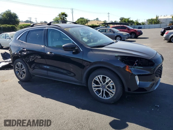 2021 Ford Escape SEL Hybrid with VIN 1FMCU9CZXMUA27278, listed as a Copart auction lot 55123635 with 46,930 mi miles and Salvage title. Bid and sale history available at DreamBid. Image 4.