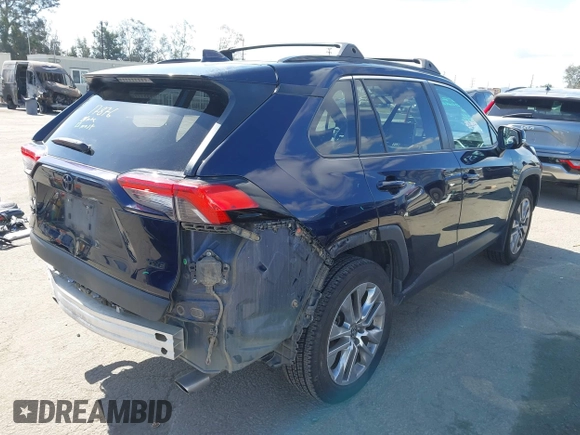 2022 Toyota RAV4 XLE Premium with VIN 2T3C1RFV2NW191537, listed as a IAAI auction lot 42245715 with 72,307 mi miles and . Bid and sale history available at DreamBid. Image 4.