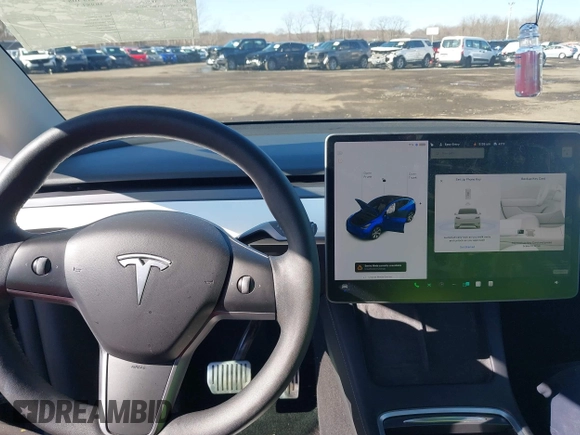 2021 Tesla Model Y Long Range with VIN 5YJYGDEE8MF293230, listed as a IAAI auction lot 41744033 with 56,797 mi miles and . Bid and sale history available at DreamBid. Image 18.
