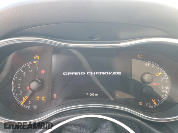 2017 Jeep Grand Cherokee Limited with VIN 1C4RJFBG5HC822059, listed as a Copart auction lot 60942865 with 71,062 mi miles and Clean title. Bid and sale history available at DreamBid. Image 9.