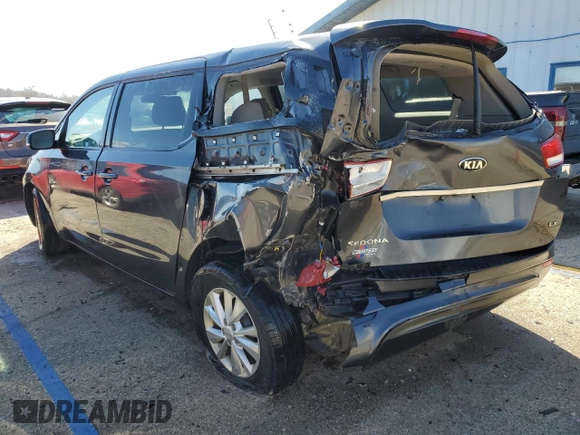 2017 Kia Sedona LX with VIN KNDMB5C16H6226159, listed as a Copart auction lot 50046775 with 119,941 mi miles and Salvage Title. Bid and sale history available at carsss.com. Image 2.