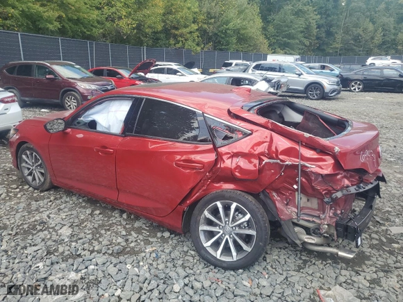2024 Acura Integra with VIN 19UDE4H2XRA016943, listed as a Copart auction lot 68861034 with 7,963 mi miles and Salvage Title. Bid and sale history available at carsss.com. Image 2.