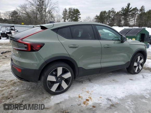 2024 Volvo C40 with VIN YV4ER3GM9R2104619, listed as a Copart auction lot 45505295 with Not Provided miles and Salvage Title. Bid and sale history available at DreamBid. Image 3.