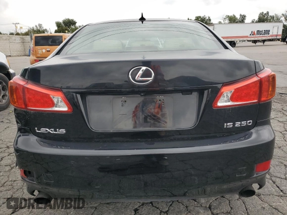2009 Lexus IS 250 with VIN JTHBK262292089190, listed as a Copart auction lot 55884295 with 205,946 mi miles and Clean Title. Bid and sale history available at DreamBid. Image 6.