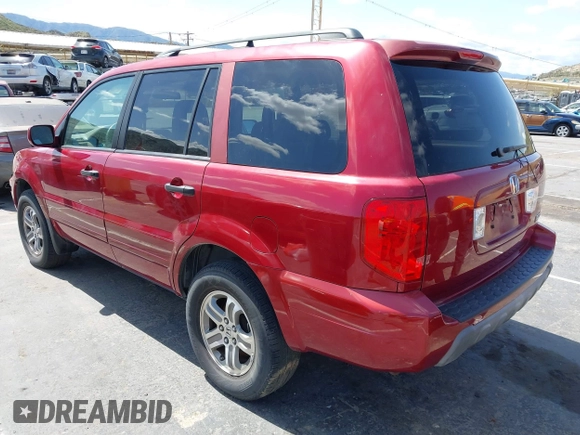 2005 Honda Pilot EX with VIN 2HKYF18495H526930, listed as a IAAI auction lot 41902628 with 128,055 mi miles. Bid and sale history available at carsss.com. Image 3.