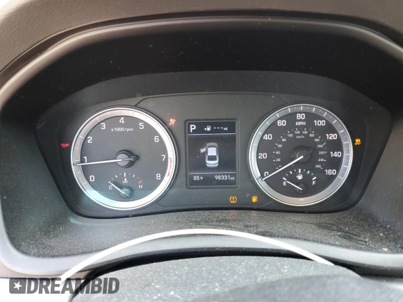 2018 Hyundai Sonata SE with VIN 5NPE24AF3JH687733, listed as a Copart auction lot 53662185 with 98,331 mi miles and Clean Title. Bid and sale history available at DreamBid. Image 9.