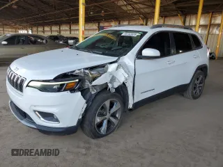 2019 Jeep Cherokee Limited z VIN 1C4PJLDB7KD300607, wystawiony jako Copart lot #55182825 z przebiegiem 139 941 mil mil oraz Szkoda całkowita • Salvage title. Historia ofert i sprzedaży dostępna na DreamBid. Obrazek 1.