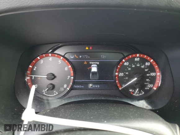 2022 Nissan Frontier SV with VIN 1N6ED1EJ2NN647072, listed as a Copart auction lot 59875525 with 76,065 mi miles and Salvage title. Bid and sale history available at DreamBid. Image 9.